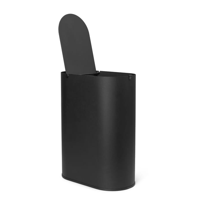 Enkel caixote de lixo medium, Preto ferm LIVING