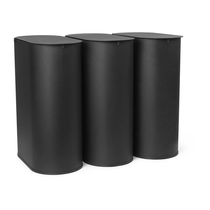 Enkel caixote de lixo medium, Preto ferm LIVING