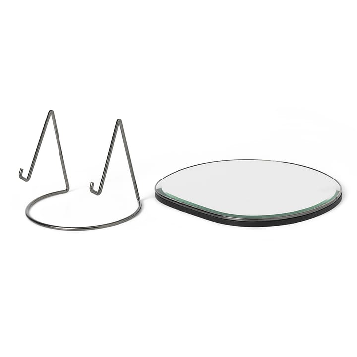 Espelho de mesa Pond, Dark chrome ferm LIVING