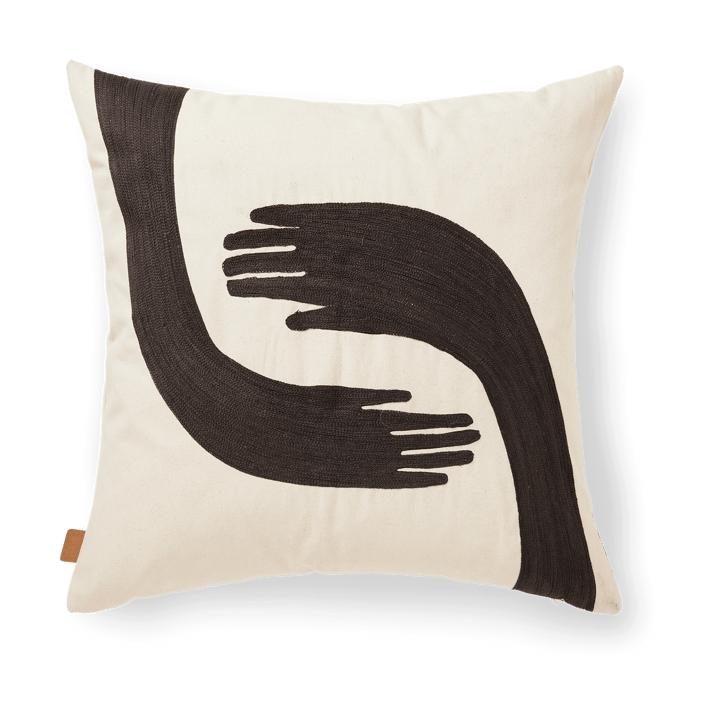 Fronha Pose 50x50 cm - Coffee-undyed - ferm LIVING