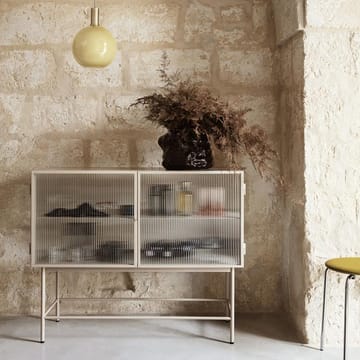 Haze mesa de apoio - Cashmere, vidro ondulado - ferm LIVING