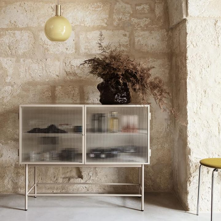 Haze mesa de apoio, Cashmere, vidro ondulado ferm LIVING