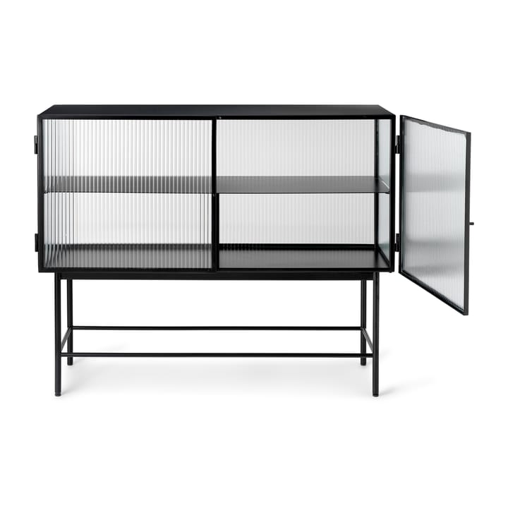 Haze mesa de apoio, Preto - vidro ondulado ferm LIVING