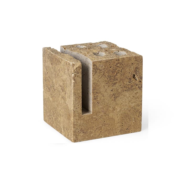 Klint porta-lápis 9x9 cm - Bege travertina - Ferm LIVING