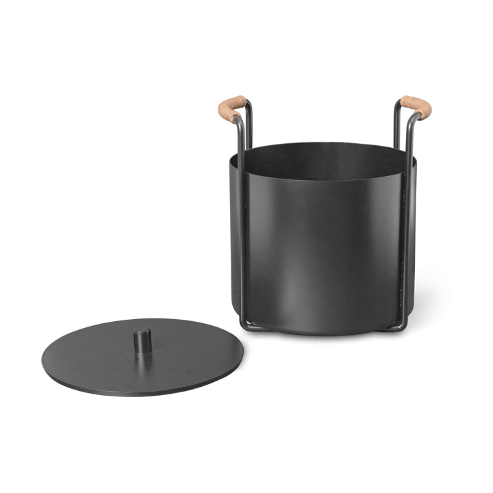 Lenha e balde de cinzas Port - Black - ferm LIVING