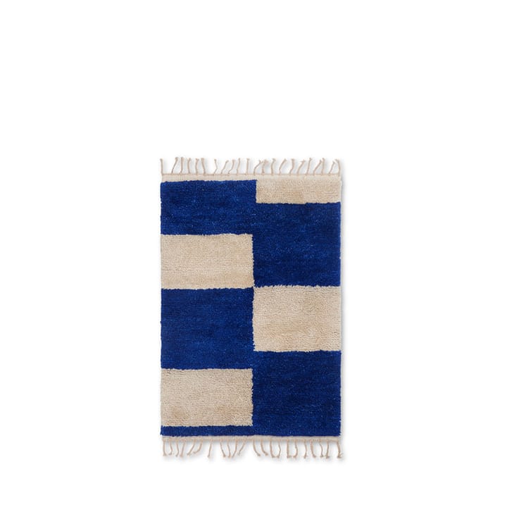 Mara tapete - Azul claro/off-white, S, 80x120cm - Ferm LIVING