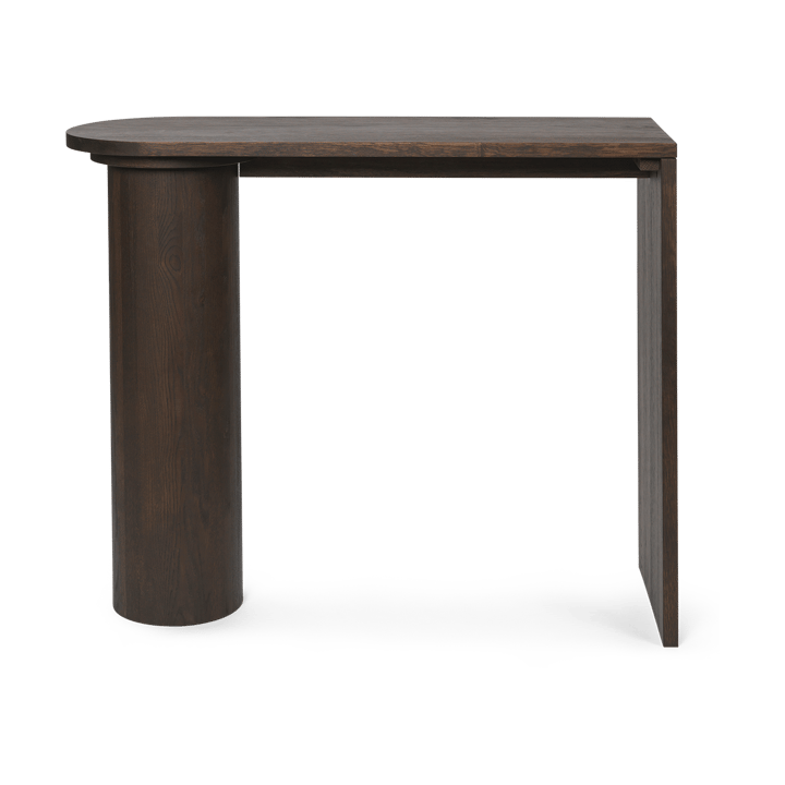 Mesa de apoio Pylo Console Table 85x36x100 cm, Carvalho manchado escuro ferm LIVING