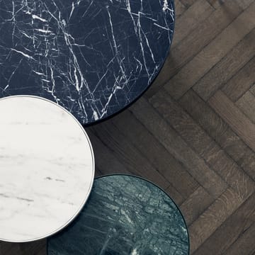 Mesa de centro Marble Table - Mármore preto, grande, base preta - ferm LIVING