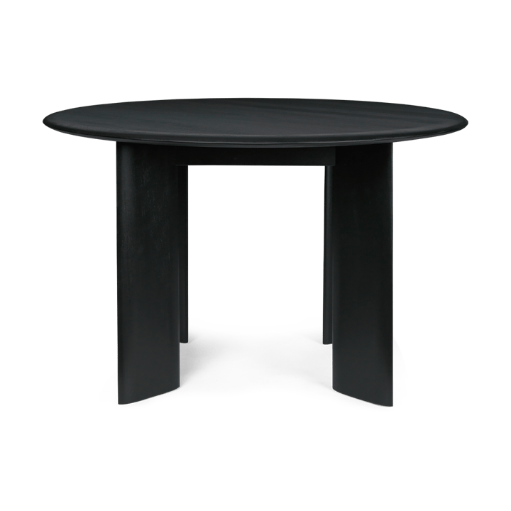 Mesa de jantar redonda Bevel - Bétula Oleada Negra, Ø117 cm - Ferm LIVING