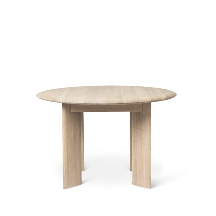 Mesa de jantar redonda Bevel, Oak white oiled ferm LIVING