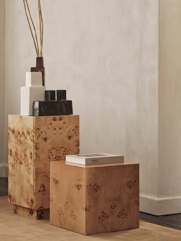 Mesa lateral Burl Cube 40x40 cm - Natural - ferm LIVING