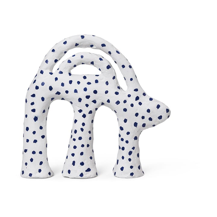 Mumbo escultura 14,5x18,5 cm - Branco-azul - Ferm LIVING