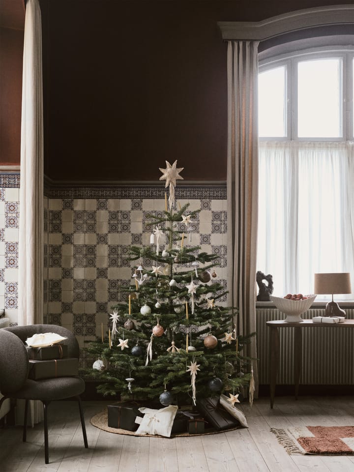 Ornamento de Cogumelos Decoração para árvore de Natal - Branco desbotado - ferm LIVING