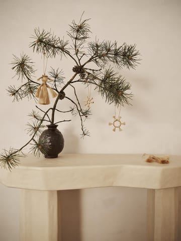 Pingente de natal Ferm Living Jute Stars, 3 un. - Natural - ferm LIVING