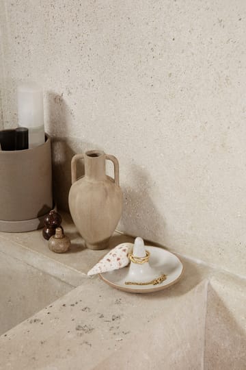 Porta anéis Ring Cone - Off-white speckle - ferm LIVING