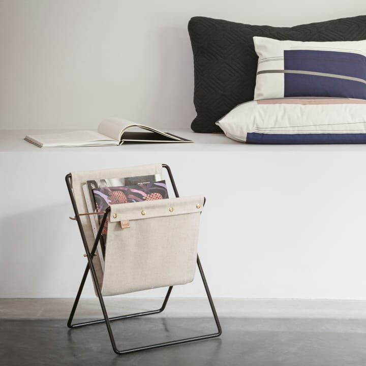 Porta revistas Herman, preto ferm LIVING