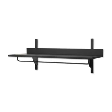 Prateleira com calha suspensa Sector 37x87 cm - Black ash-black brass - ferm LIVING