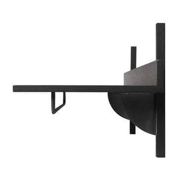 Prateleira com calha suspensa Sector 37x87 cm - Black ash-black brass - ferm LIVING