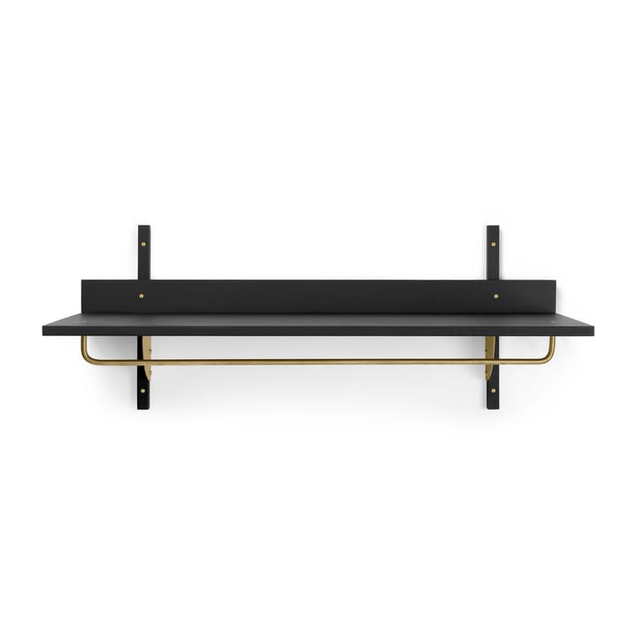 Prateleira com calha suspensa Sector 37x87 cm, Black ash-brass ferm LIVING