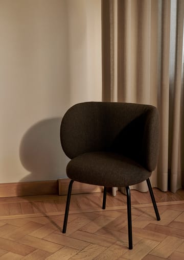 Rico Hallingdal cadeira de jantar - Cinza escuro marrom - preto - ferm LIVING