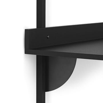 Secretária Sector - Black ash-black brass - ferm LIVING