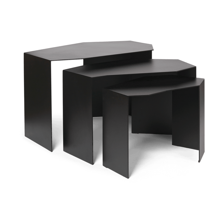 Shard cluster mesa 3 peças - Black - Ferm LIVING