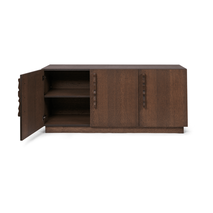 Sideboard Unda 146x68x50 cm, Carvalho manchado escuro ferm LIVING