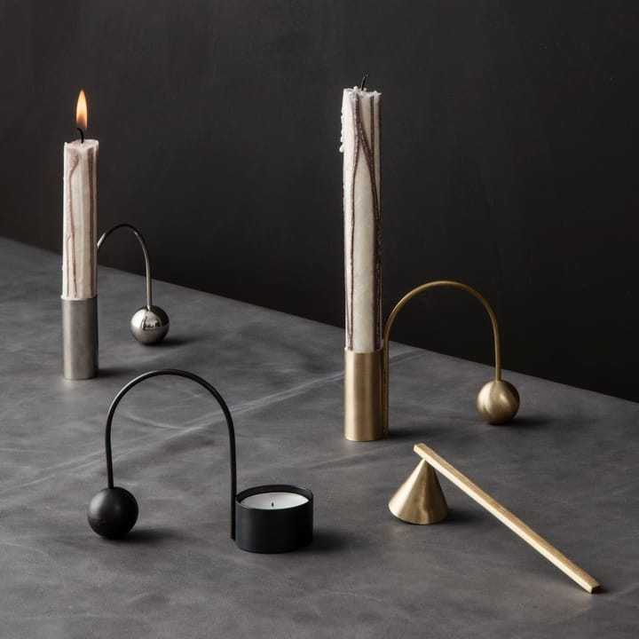 Suporte de velas Balance preto, tea light ferm LIVING