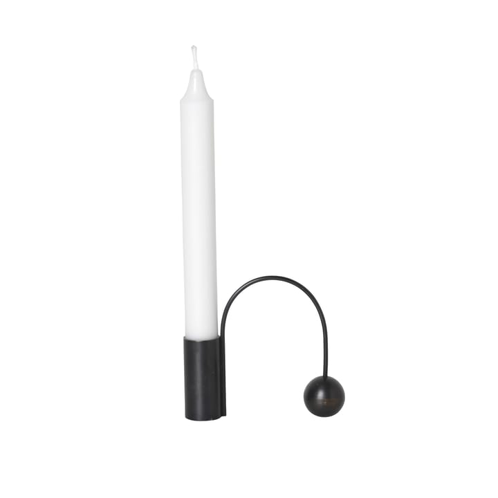 Suporte de velas Balance preto, vela ferm LIVING