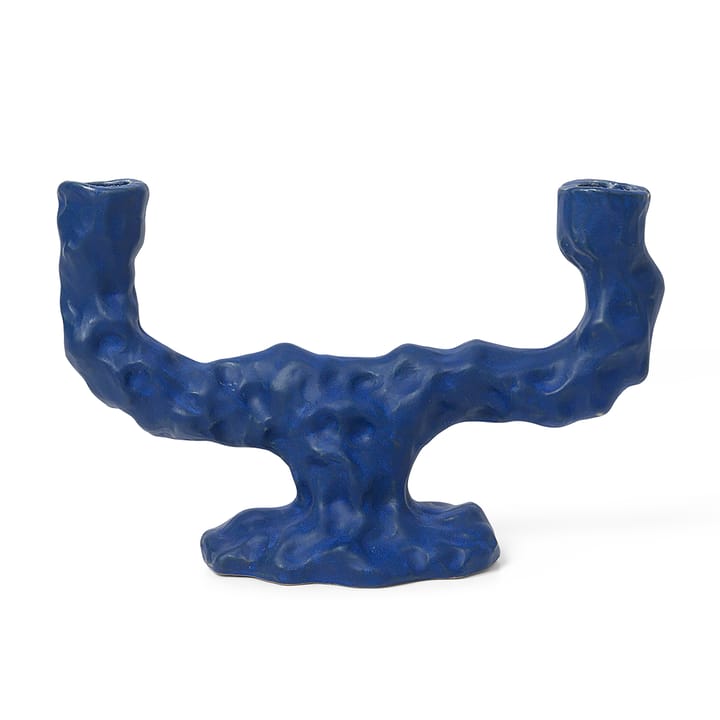 Suporte de velas Dito x2, Bright-blue ferm LIVING