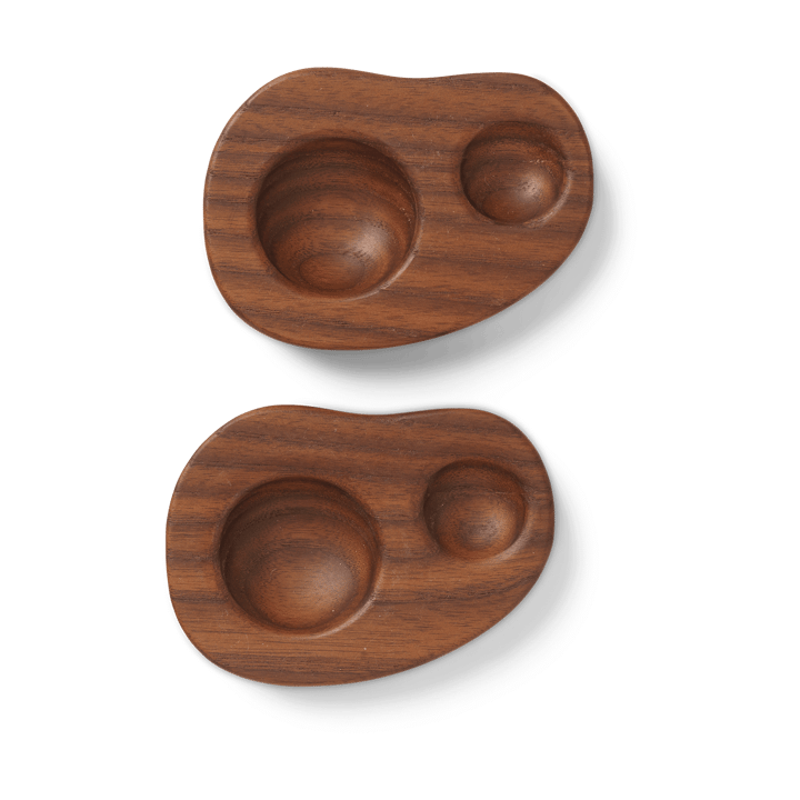 Suporte para ovos Cairn 2 un. - Dark brown - Ferm Living