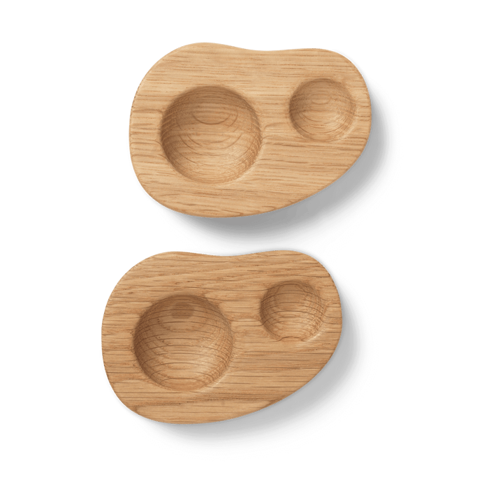 Suporte para ovos Cairn 2 un. - Oak - Ferm LIVING