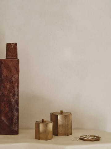 Tabuleiro decorativo Otte 9,5x9,5 cm - Brass finish - ferm LIVING