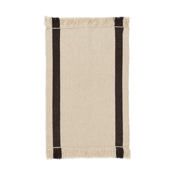 Tapete de entrada Calm kelim - Off-white, Coffee, 50x70 cm - Ferm LIVING