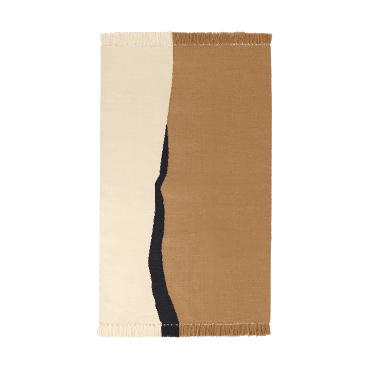 Tapete Soil Kelim - Dark sand-off white, 140x200 cm - Ferm LIVING