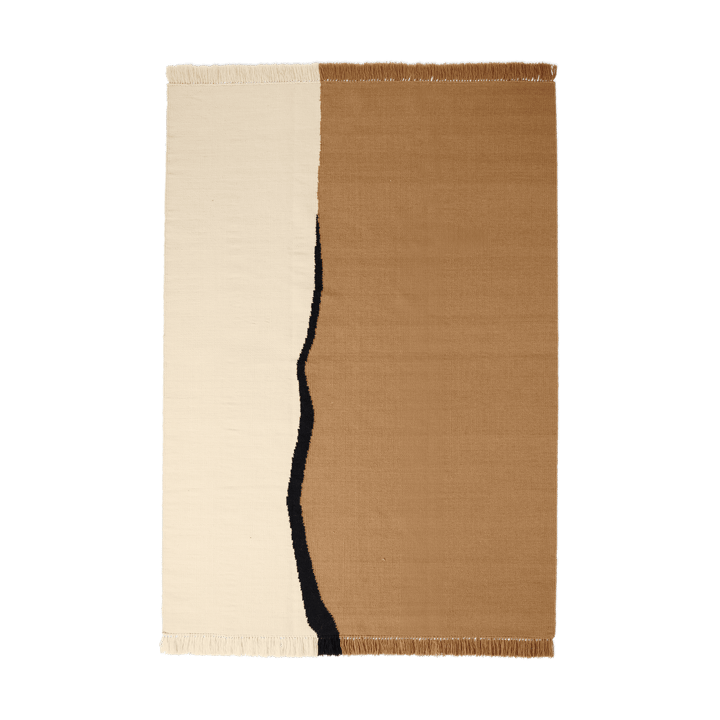 Tapete Soil Kelim - Dark sand-off white, 170x240 cm - Ferm Living