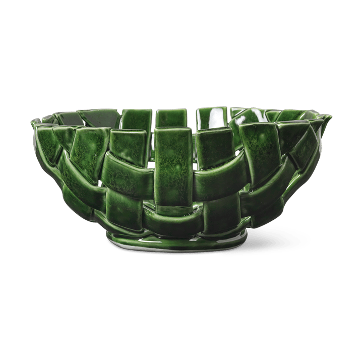 Tigela Plait Ø24 cm - Emerald green - Ferm LIVING