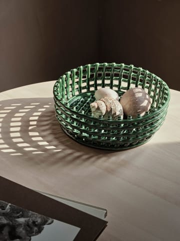 Tigela trançada Ceramic - Emerald Green - ferm LIVING