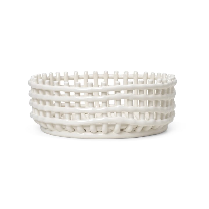 Tigela trançada Ceramic - off-white - ferm LIVING