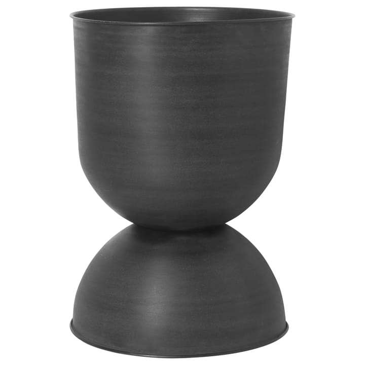 Vaso de flores grande Hourglass - Preto-cinza escuro - ferm LIVING