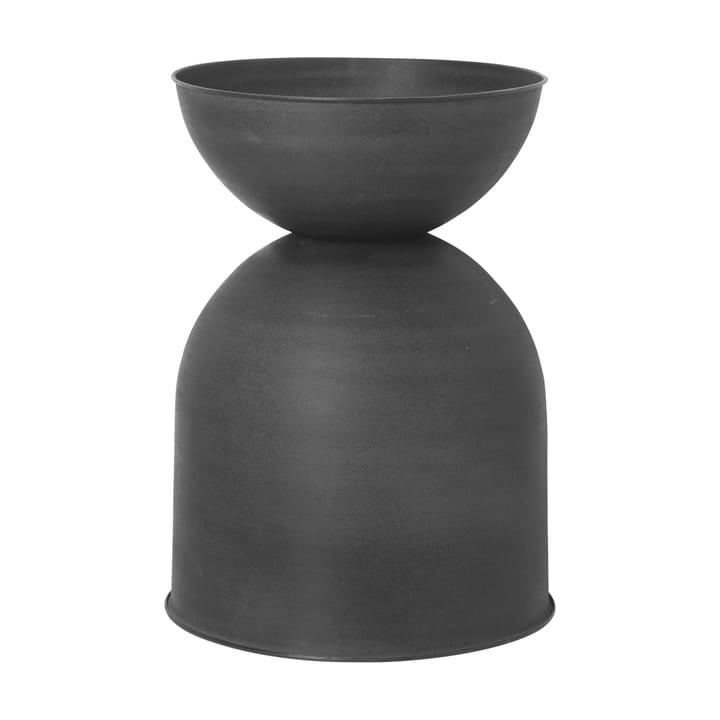 Vaso de flores médio Hourglass - Preto-cinza escuro - ferm LIVING
