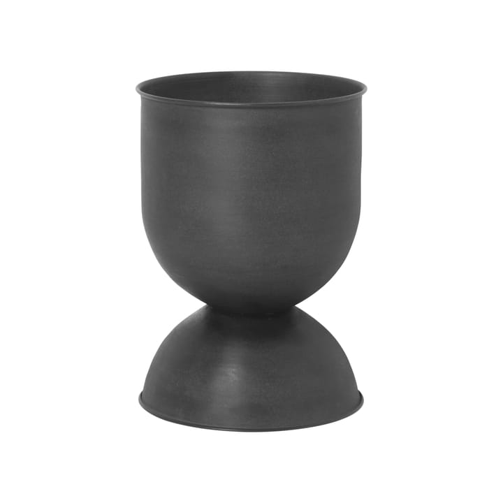 Vaso de flores pequeno Hourglass - Preto-cinza escuro - ferm LIVING