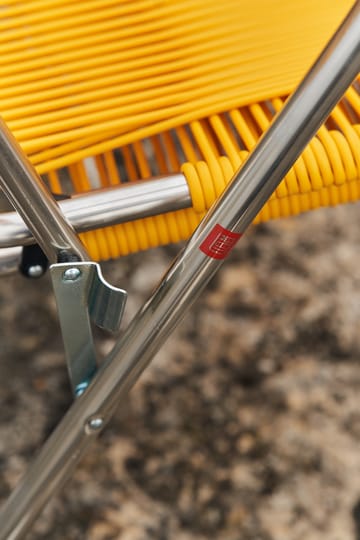 Espreguiçadeira Spaghetti com apoio para os pés - Amarelo - Fiam