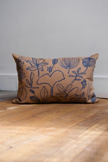 Capa de almofada Botanic 38x58 cm - Brown-blue - Fine Little Day