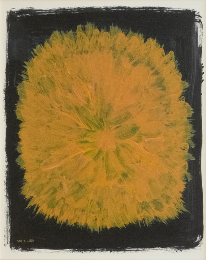 Póster Dandelion 40x50 cm, Amarelo-preto Fine Little Day