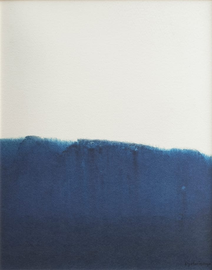 Póster Dyeforindigo ocean 1 40x50 cm - Blue-white - Fine Little Day