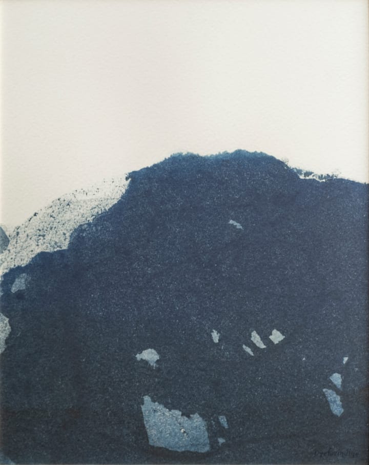 Póster Dyeforindigo ocean 2 40x50 cm - Blue-white - Fine Little Day