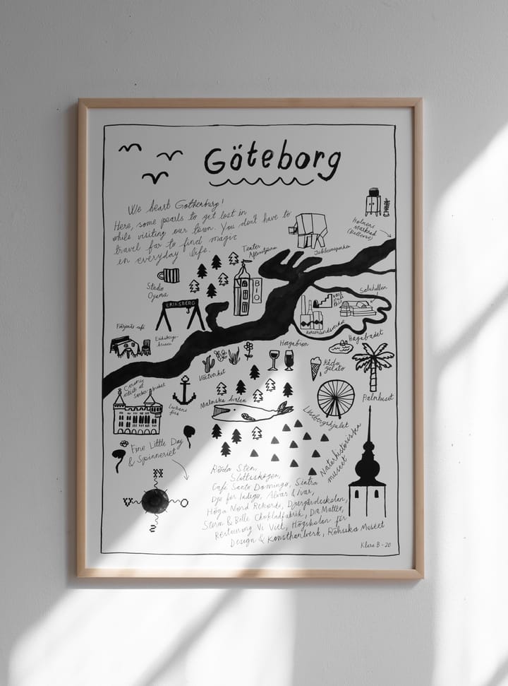 Póster Göteborg - 50x70 cm - Fine Little Day