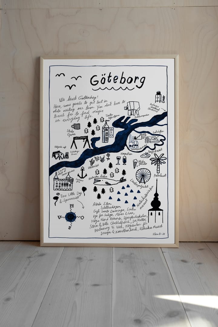 Póster Göteborg - 50x70 cm - Fine Little Day