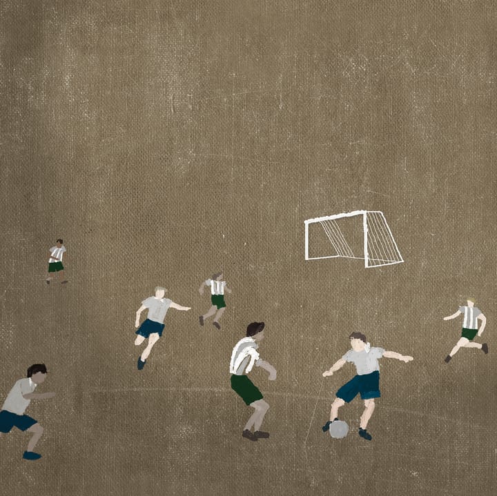 Póster Soccer 50x70 cm - brown - Fine Little Day